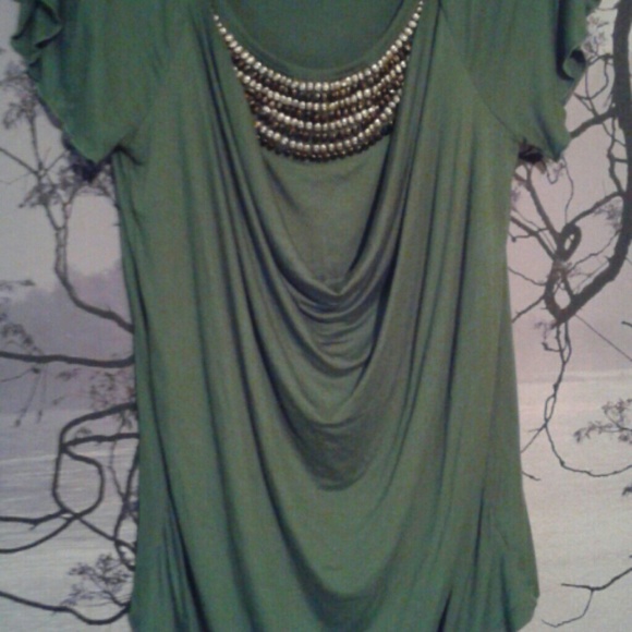 Olive Green Blouse - Picture 3 of 3